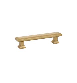Emtek 86301US4 American Designer Geometric 4" Center to Center Rectangular Cabinet Pull in Satin Brass