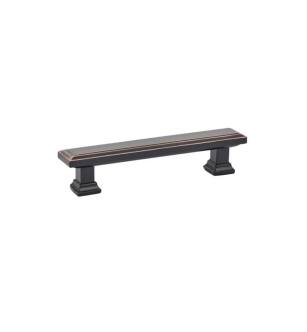 Emtek 86299US10B American Designer Geometric 3" Center to Center Rectangular Cabinet Pull in Oil Rubbed Bronze