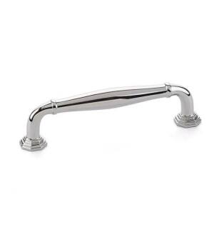 Emtek 86471US14 Transitional Heritage 3 1/2" Center to Center Blythe Cabinet Pull in Polished Nickel