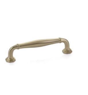 Emtek 86471US4 Transitional Heritage 3 1/2" Center to Center Blythe Cabinet Pull in Satin Brass