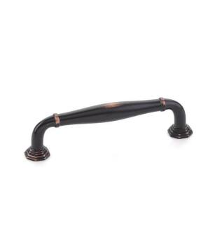Emtek 86471US10B Transitional Heritage 3 1/2" Center to Center Blythe Cabinet Pull in Oil Rubbed Bronze