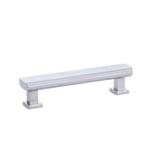 Emtek 86422US26 American Designer Art Deco 3 1/2" Center to Center Bar Cabinet Pull in Polished Chrome