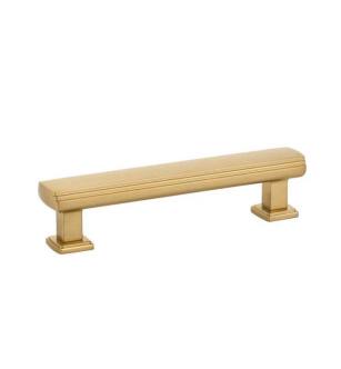 Emtek 86422US4 American Designer Art Deco 3 1/2" Center to Center Bar Cabinet Pull in Satin Brass