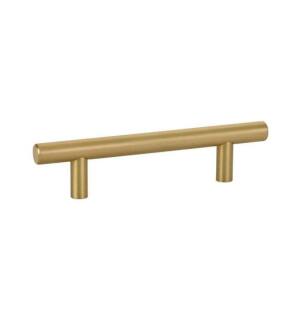Emtek 86359US4 Contemporary 3 1/2" Center to Center Bar Cabinet Pull in Satin Brass