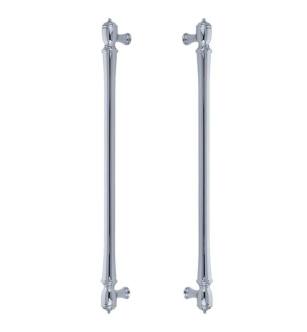 Emtek BTB86344US26 American Designer 18" Center to Center Spindle Appliance Pull with Back to Back in Polished Chrome