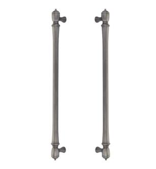 Emtek BTB86344US15A American Designer 18" Center to Center Spindle Appliance Pull with Back to Back in Pewter