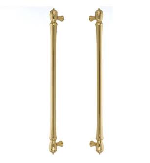 Emtek BTB86344US3 American Designer 18" Center to Center Spindle Appliance Pull with Back to Back in Polished Brass
