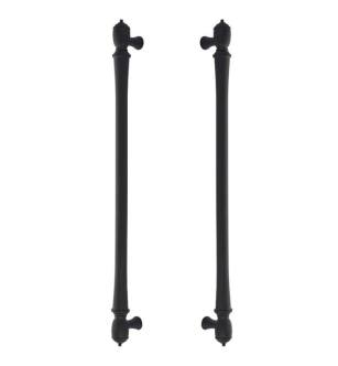 Emtek BTB86344US19 American Designer 18" Center to Center Spindle Appliance Pull with Back to Back in Flat Black