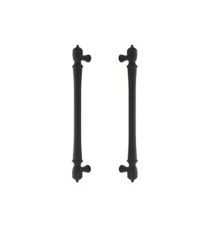 Emtek BTB86343US19 American Designer 12" Center to Center Spindle Appliance Pull with Back to Back in Flat Black