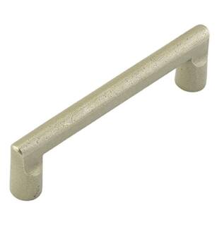 Emtek 86336TWB Rustic Sandcast Bronze 8" Center to Center Rail Handle Cabinet Pull in Tumbled White Bronze (TWB)