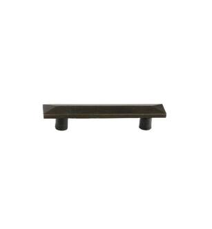 Emtek 86328MB Rustic Sandcast Bronze 3" Center to Center Pyramid Bar Cabinet Pull in Medium Bronze
