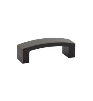Emtek 86325US10B Contemporary Mid Century Modern 4" Center to Center Bauhaus Cabinet Pull in Oil Rubbed Bronze