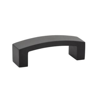 Emtek 86324US19 Contemporary Mid Century Modern 3" Center to Center Bauhaus Cabinet Pull in Flat Black