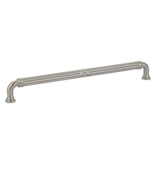 Emtek 86287US15 American Designer Ribbon & Reed 10" Center to Center Estate Fixed Cabinet Pull in Satin Nickel