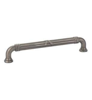 Emtek 86286US15A American Designer Ribbon & Reed 6" Center to Center Estate Fixed Cabinet Pull in Pewter