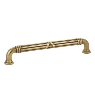 Emtek 86286US7 American Designer Ribbon & Reed 6" Center to Center Estate Fixed Cabinet Pull in French Antique