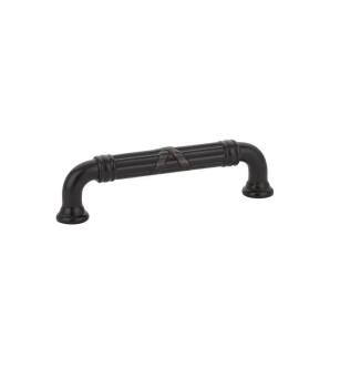 Emtek 86285US10B American Designer Ribbon & Reed 4" Center to Center Estate Fixed Cabinet Pull in Oil Rubbed Bronze