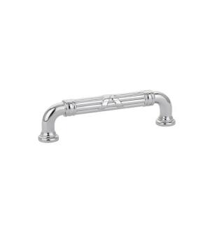 Emtek 86284US26 American Designer Ribbon & Reed 3 1/2" Center to Center Estate Fixed Cabinet Pull in Polished Chrome