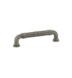 Emtek 86284US15A American Designer Ribbon & Reed 3 1/2" Center to Center Estate Fixed Cabinet Pull in Pewter