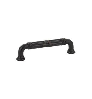 Emtek 86284US10B American Designer Ribbon & Reed 3 1/2" Center to Center Estate Fixed Cabinet Pull in Oil Rubbed Bronze