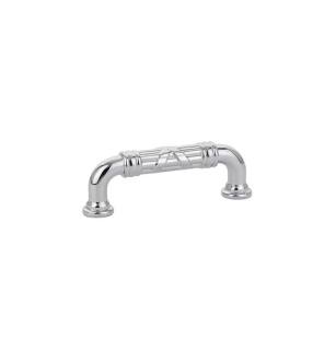 Emtek 86283US26 American Designer Ribbon & Reed 3" Center to Center Estate Fixed Cabinet Pull in Polished Chrome