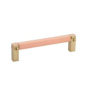 Emtek 86045US4 Arts and Crafts 4" Center to Center Mortise & Tennon Brass Cabinet Pull in Satin Brass