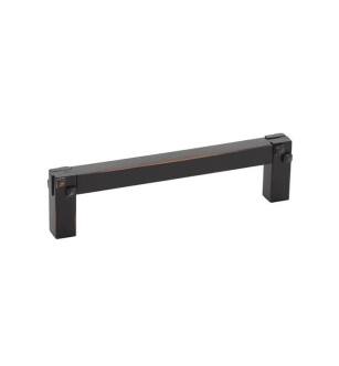 Emtek 86045US10B Arts and Crafts 4" Center to Center Mortise & Tennon Brass Cabinet Pull in Oil Rubbed Bronze