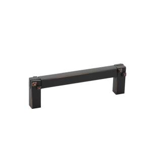 Emtek 86044US10B Arts and Crafts 3 1/2" Center to Center Mortise & Tennon Brass Cabinet Pull in Oil Rubbed Bronze