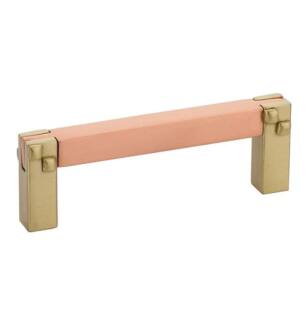 Emtek 86043US4 Arts and Crafts Mortise & Tennon 3" Center to Center Brass Handle Cabinet Pull in Satin Brass