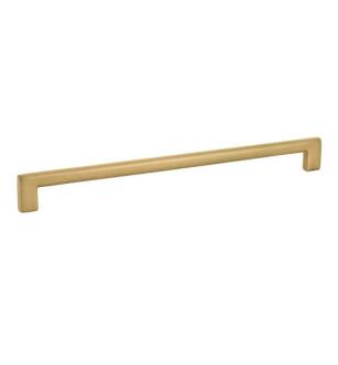 Emtek 86166US4 Contemporary 12" Center to Center Trail Cabinet Pull in Satin Brass