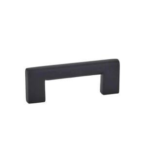 Emtek 86161US19 Contemporary 3" Center to Center Trail Cabinet Pull in Flat Black