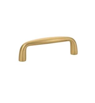 Emtek 86256US4 Contemporary Orbit 3" Center to Center Handle Cabinet Pull in Satin Brass
