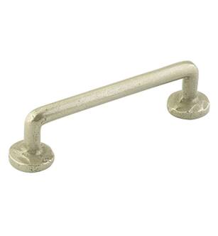 Emtek 86054TWB Rustic Sandcast Bronze 3" Center to Center Handle Cabinet Pull in Tumbled White Bronze