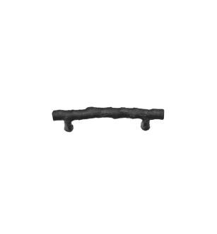 Emtek 86252FB Rustic Sandcast Bronze 6" Center to Center Twig Cabinet Pull in Flat Black Bronze