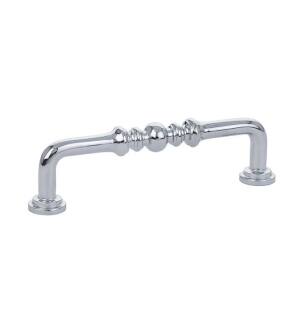 Emtek 86130US26 American Classic 4" Center to Center Spindle Cabinet Pull in Polished Chrome