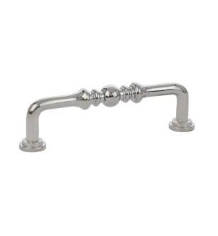 Emtek 86130US14 American Classic 4" Center to Center Spindle Cabinet Pull in Polished Nickel