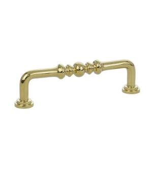 Emtek 86130US3 American Classic 4" Center to Center Spindle Cabinet Pull in Polished Brass