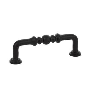 Emtek 86129US19 American Classic 3 1/2" Center to Center Spindle Cabinet Pull in Flat Black