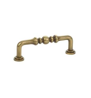 Emtek 86129US7 American Classic 3 1/2" Center to Center Spindle Cabinet Pull in French Antique