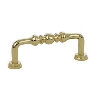 Emtek 86128US3 American Classic 3" Center to Center Spindle Cabinet Pull in Polished Brass