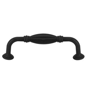 Emtek 86218FB Tuscany Bronze 3" Center to Center Fluted Handle Cabinet Pull in Flat Black Bronze