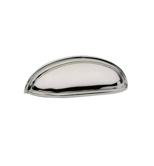 Emtek 86173US14 American Classic 4" Center to Center Cup Cabinet Pull in Polished Nickel