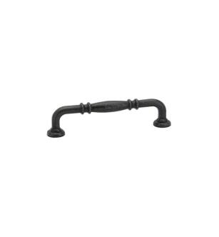 Emtek 86101MB Tuscany Bronze 3 1/2" Center to Center Ribbed Cabinet Pull in Medium Bronze