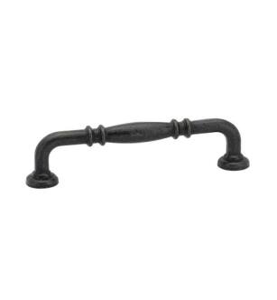 Emtek 86102MB Tuscany Bronze 4" Center to Center Ribbed Cabinet Pull in Medium Bronze