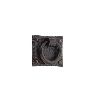 Emtek 86040US10B Arts and Crafts Hammered 1 3/4" Brass Ring Cabinet Pull in Oil Rubbed Bronze