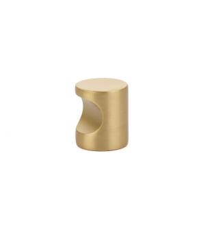 Emtek 86150US4 Contemporary 7/8" Brass Finger Pull Cabinet Knob in Satin Brass