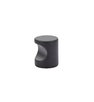 Emtek 86150US19 Contemporary 7/8" Brass Finger Pull Cabinet Knob in Flat Black