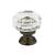 Emtek 86571US10B Crystal & Porcelain Lowell 1 3/8" Clear Crystal Cabinet Knob in Oil Rubbed Bronze