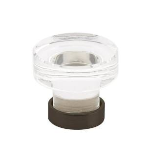 Emtek 86569US10B Crystal & Porcelain Grayson 1 1/4" Clear Crystal Cabinet Knob in Oil Rubbed Bronze