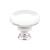 Emtek 86567US14 Crystal & Porcelain Providence 1 3/8" Crystal Cabinet Knob in Polished Nickel